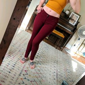 Forever 21 Maroon red skinny Pants